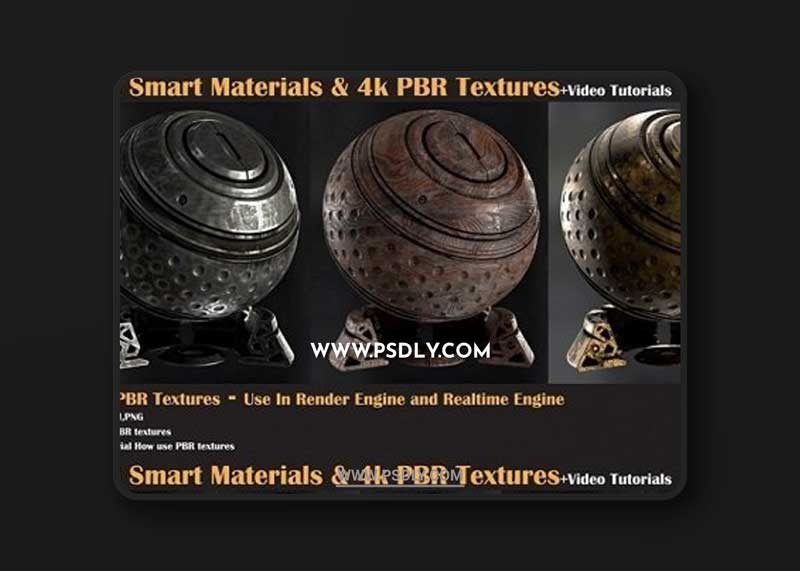 26 Smart Materials and 4K PBR Textures + Video Tutorial 1 26 Smart Materials and 4K PBR Textures + Video Tutorial