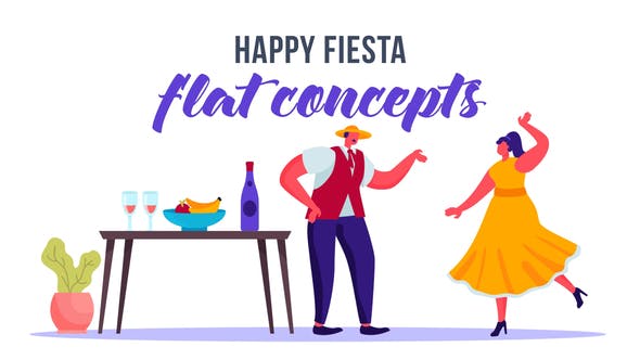 Videohive Happy fiesta - Flat Concept 33124743 1 Videohive Happy fiesta - Flat Concept 33124743