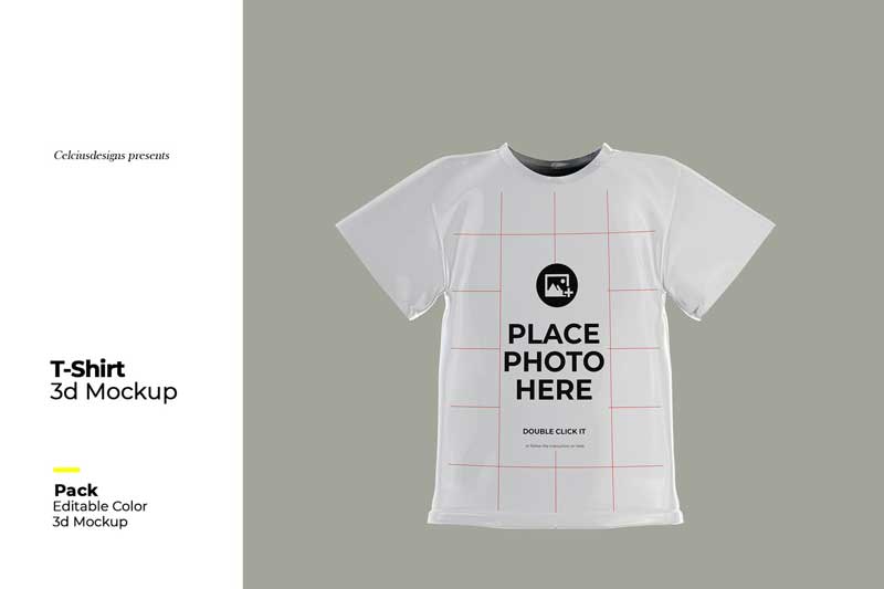 3D T-Shirt Mock Up 1 3D T-Shirt Mock Up