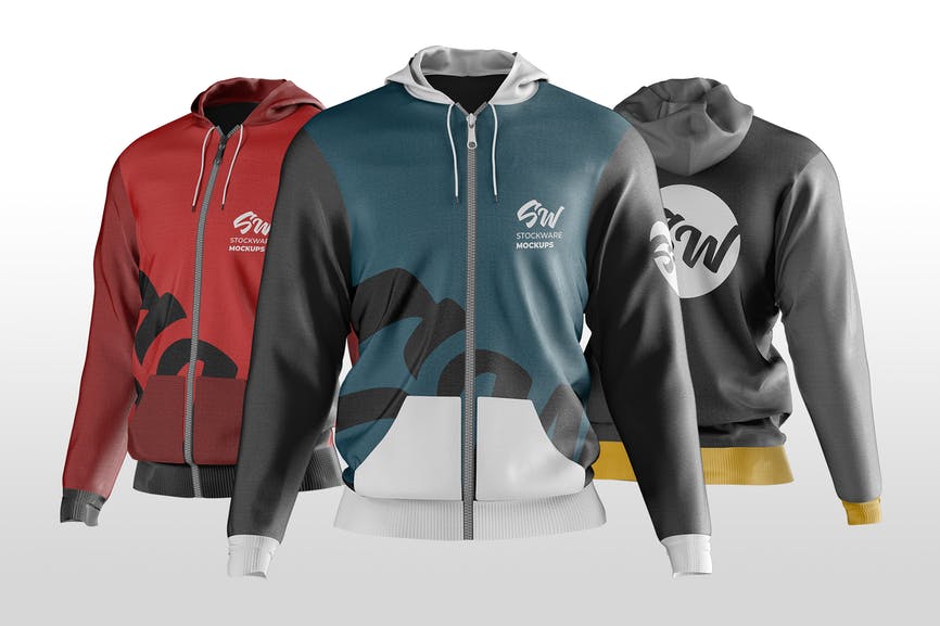 Zipper Hoodie Mockup 1 Zipper Hoodie Mockup