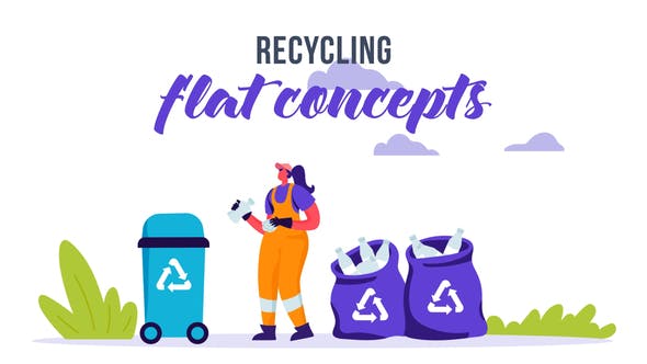 Videohive Recycling - Flat Concept 33032375 1 Videohive Recycling - Flat Concept 33032375