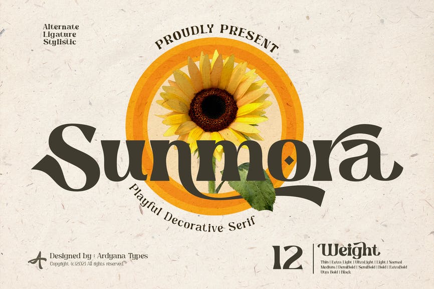 Sunmora Font 1 Sunmora Font