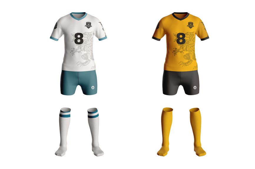 Football Kit T-Shirt Mockup 1 Football Kit T-Shirt Mockup