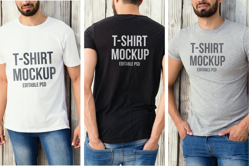T-shirt Mockup Set 1 T-shirt Mockup Set