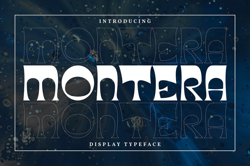 Montera Display Typeface Font 1 Montera Display Typeface Font