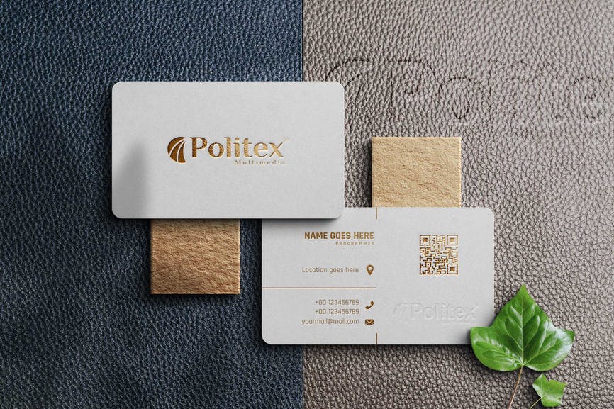 Realistic Mockup in Golden White Paper 1 Realistic Mockup in Golden White Paper