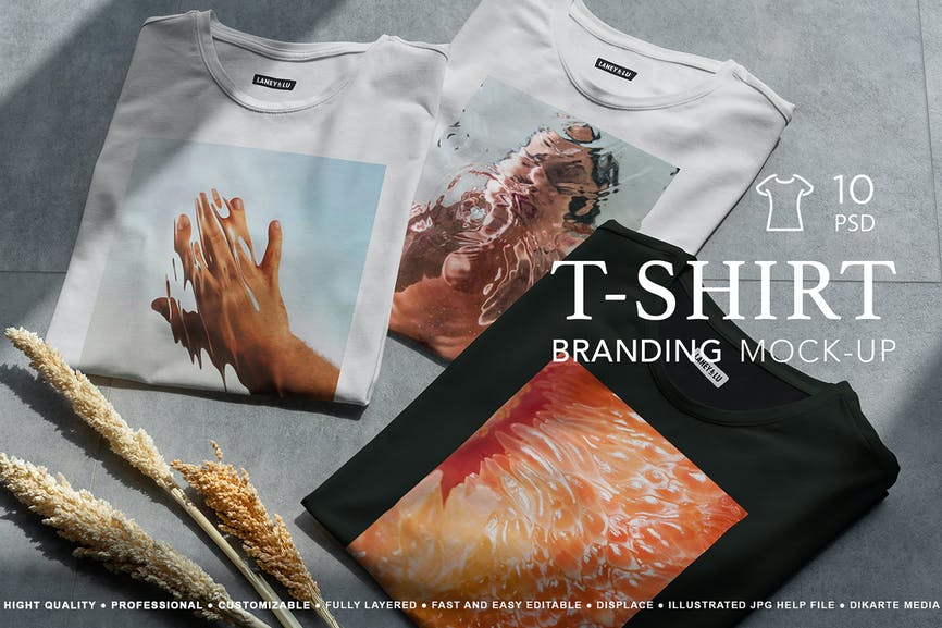 T-Shirt Branding Mock-Up 1 T-Shirt Branding Mock-Up