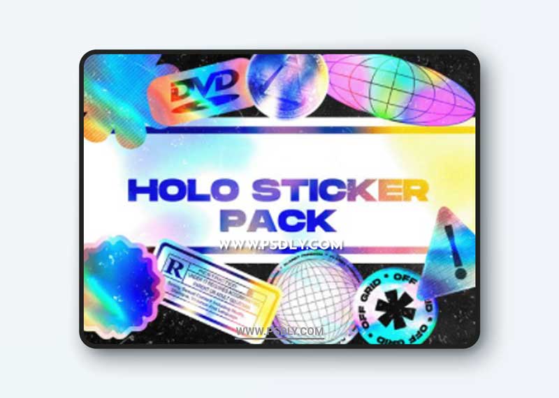 9 Holo Stickers Pack
