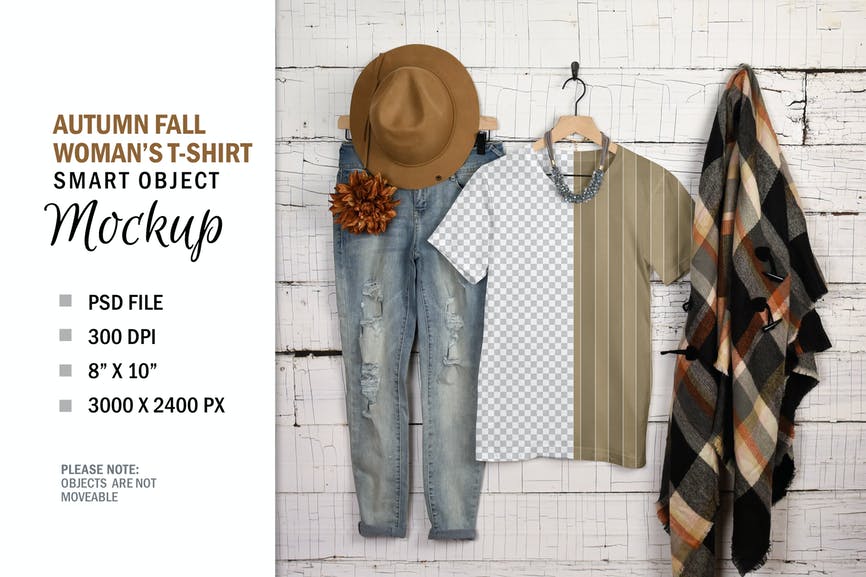 T-Shirt Fall Apparel Mockup 1 T-Shirt Fall Apparel Mockup