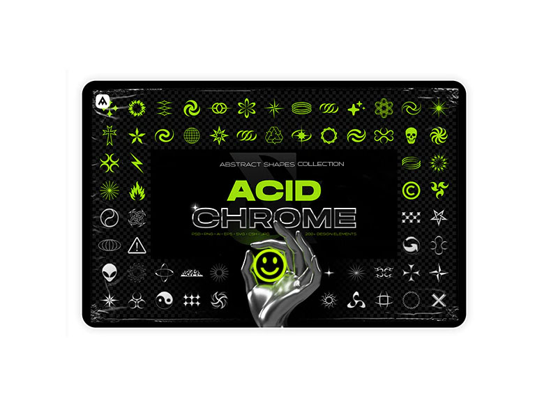 GraphicRiver - Acid and Chrome Abstract Shapes Collection 31647139 1 GraphicRiver - Acid and Chrome Abstract Shapes Collection 31647139