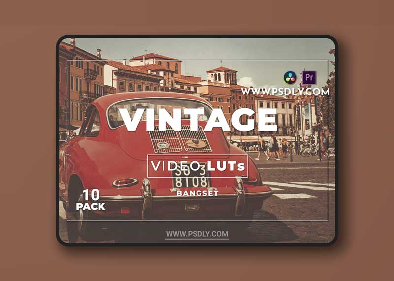 Bangset Vintage Pack 10 Video LUTs 1 Bangset Vintage Pack 10 Video LUTs
