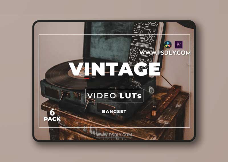 Bangset Vintage Pack 6 Video LUTs 1 Bangset Vintage Pack 6 Video LUTs