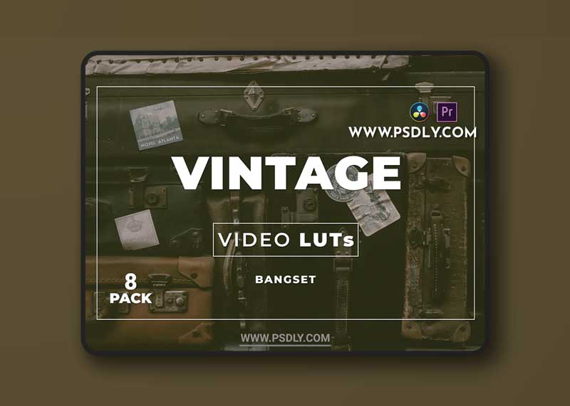 Bangset Vintage Pack 8 Video LUTs 1 Bangset Vintage Pack 8 Video LUTs