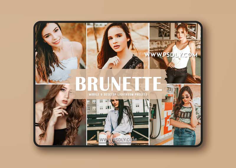 Brunette Mobile & Desktop Lightroom Presets 1 Brunette Mobile & Desktop Lightroom Presets