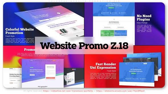 Videohive Colorful Website Promotion Z18 32965873 1 Videohive Colorful Website Promotion Z18 32965873