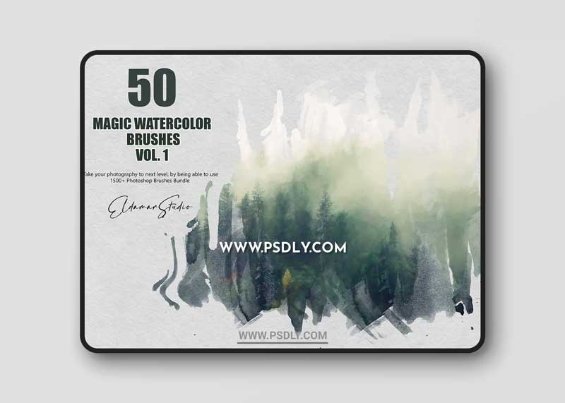 CreativeMarket - 50 Magic Watercolor Brushes - Vol. 1 6258390 1 CreativeMarket - 50 Magic Watercolor Brushes - Vol. 1 6258390