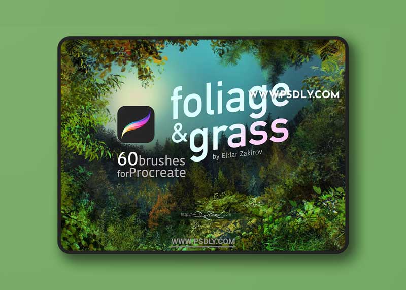 CreativeMarket - 60 Foliage & Grass Procreate brushes 5760856 1 CreativeMarket - 60 Foliage & Grass Procreate brushes 5760856