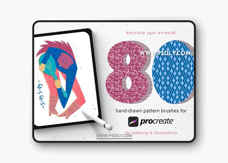 CreativeMarket - 80 hand-drawn patterns for Procreate 5091208 1 CreativeMarket - 80 hand-drawn patterns for Procreate 5091208