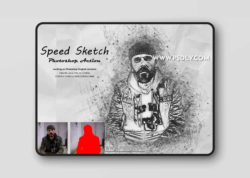 CreativeMarket - Cartoon Sketch Effect PS Action 5357842 1 CreativeMarket - Cartoon Sketch Effect PS Action 5357842