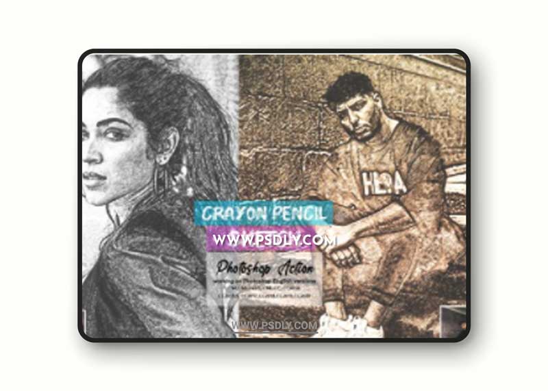 CreativeMarket - Crayon Pencil Sketch PS Action 5660336 1 CreativeMarket - Crayon Pencil Sketch PS Action 5660336