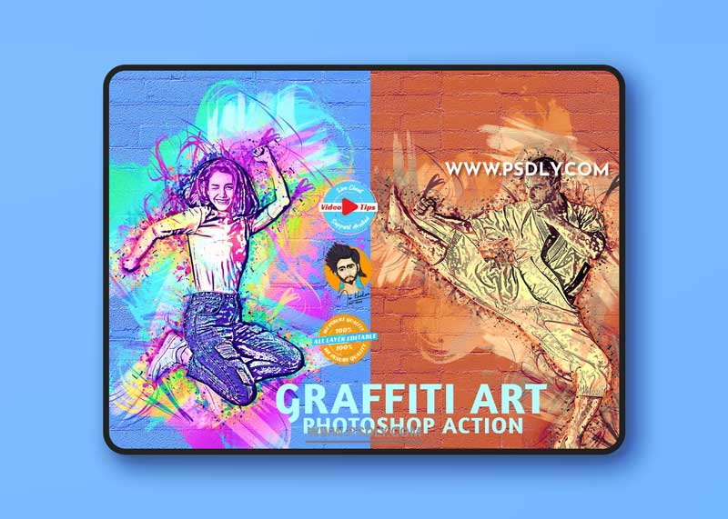 CreativeMarket - Graffiti Art Photoshop Action 6255730 1 CreativeMarket - Graffiti Art Photoshop Action 6255730