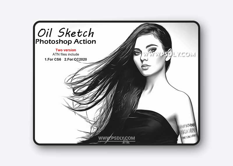 CreativeMarket - Oil Sketch Photoshop Action 5239950 1 CreativeMarket - Oil Sketch Photoshop Action 5239950