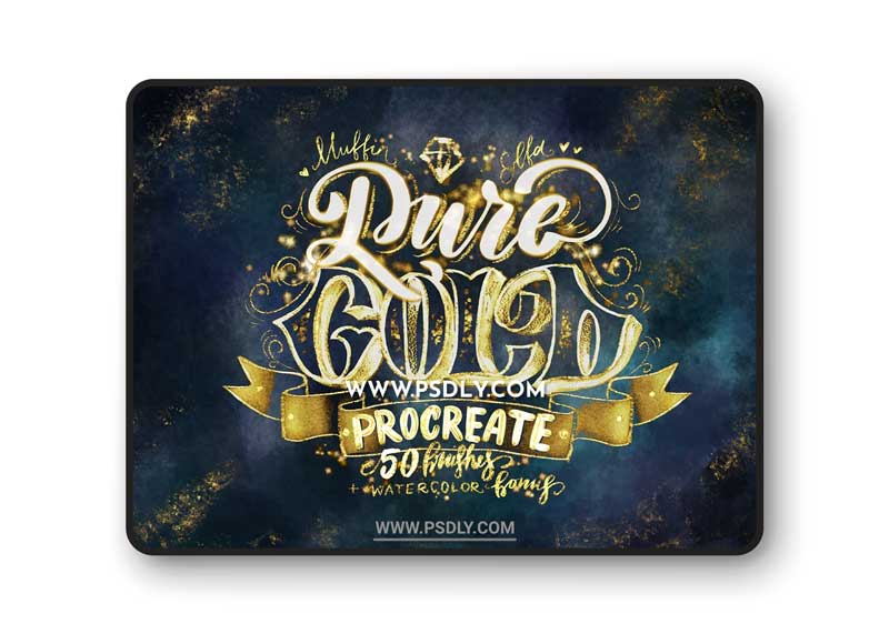 CreativeMarket - Pure Gold Procreate Brushset 5419504 1 CreativeMarket - Pure Gold Procreate Brushset 5419504