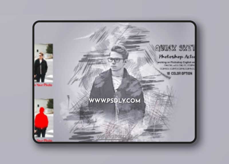 CreativeMarket - Quick Pencil Sketch Photoshop Action 5997318 1 CreativeMarket - Quick Pencil Sketch Photoshop Action 5997318