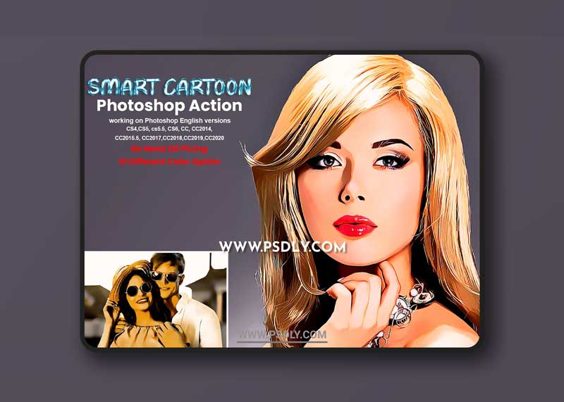 CreativeMarket - Smart Cartoon Photoshop Action 5672467 1 CreativeMarket - Smart Cartoon Photoshop Action 5672467