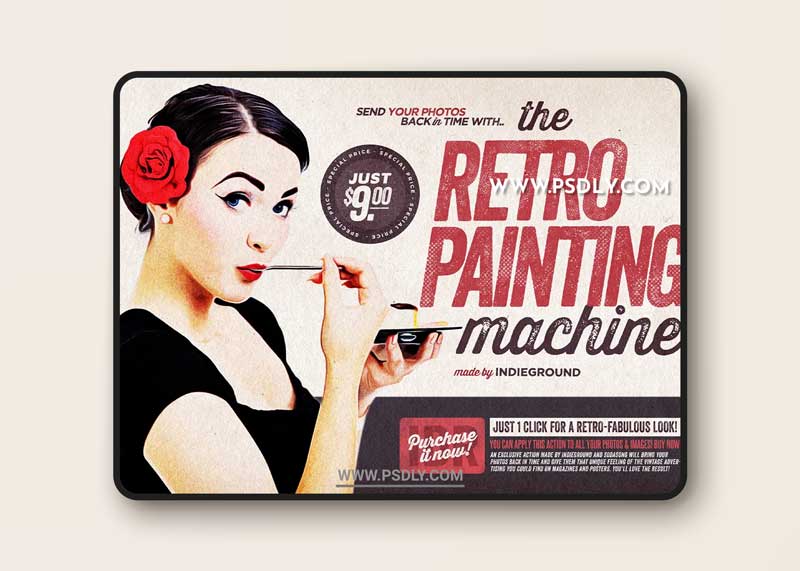 CreativeMarket - The Retro-Painting Machine 4130036 1 CreativeMarket - The Retro-Painting Machine 4130036