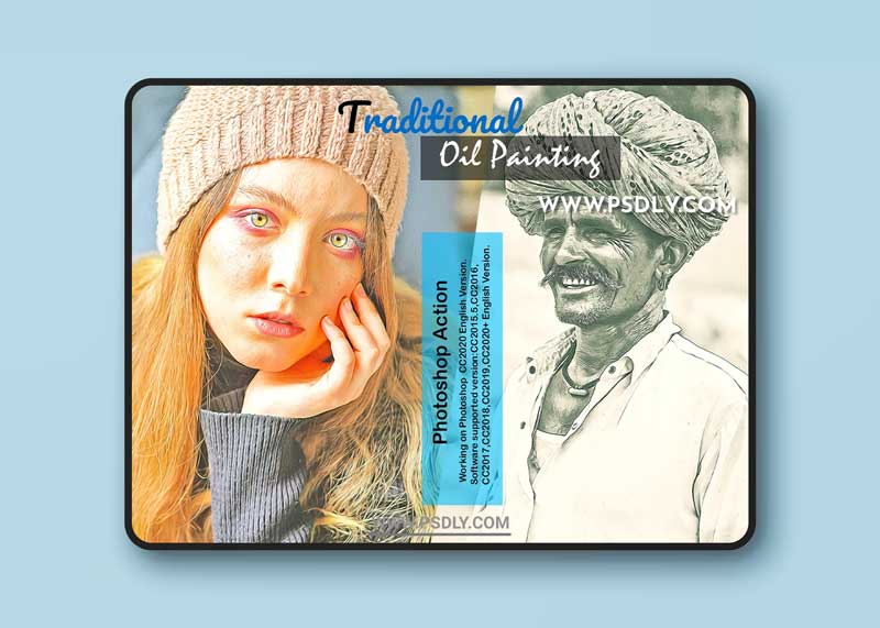 CreativeMarket - Traditional Oil Painting PS Action 6272887 1 CreativeMarket - Traditional Oil Painting PS Action 6272887
