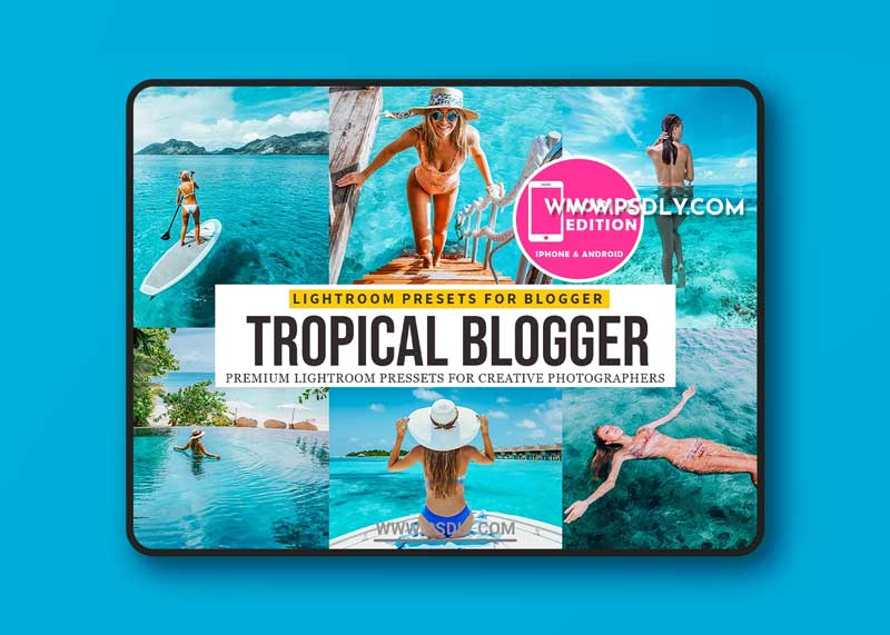 CreativeMarket - Tropical blogger Lightroom Presets 3673296 1 CreativeMarket - Tropical blogger Lightroom Presets 3673296