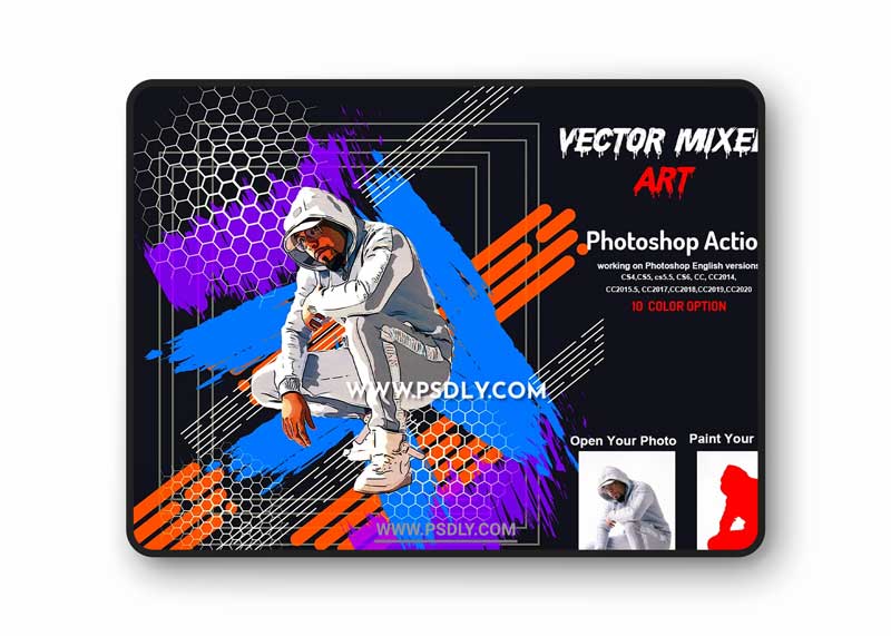 CreativeMarket - Vector Mixed Art Photoshop Action 6169990 1 CreativeMarket - Vector Mixed Art Photoshop Action 6169990
