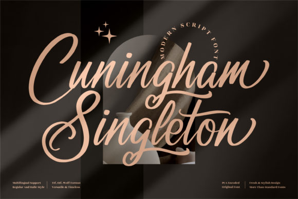 Cuningham Singleton Font 1 Cuningham Singleton Font