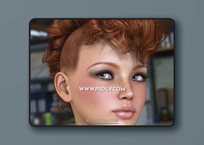 DAZ3D - Gothic Hair for Genesis and Genesis 2 Female(s) 000162 1 DAZ3D - Gothic Hair for Genesis and Genesis 2 Female(s) 000162
