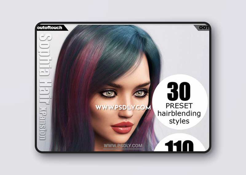 DAZ3D - Sophia Hair and OOT Hairblending 2.0 Texture XPansion 000167 1 DAZ3D - Sophia Hair and OOT Hairblending 2.0 Texture XPansion 000167
