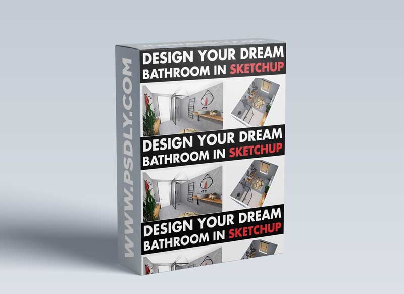 Design your Dream Bathroom in SketchUp - Beginner 3D Modeling, Interior Design, Bathroom Design 1 Design your Dream Bathroom in SketchUp - Beginner 3D Modeling, Interior Design, Bathroom Design