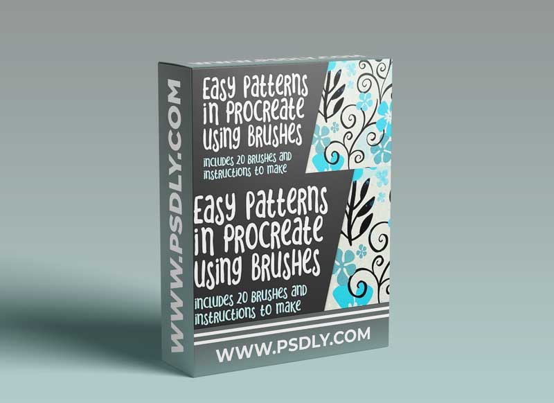 Easy Patterns in Procreate using Brushes - 20 Brushes Including Instructions to Make and Edit More 1 Easy Patterns in Procreate using Brushes - 20 Brushes Including Instructions to Make and Edit More