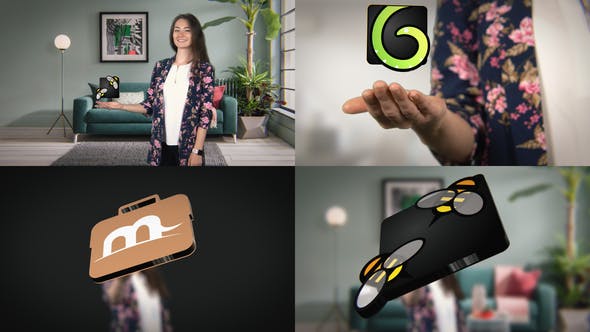 Videohive Girl with a logo 23897225 1 Videohive Girl with a logo 23897225