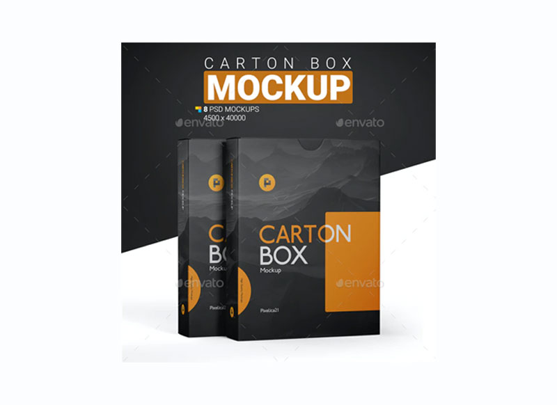 GraphicRiver - Carton Box Mockup 31176771