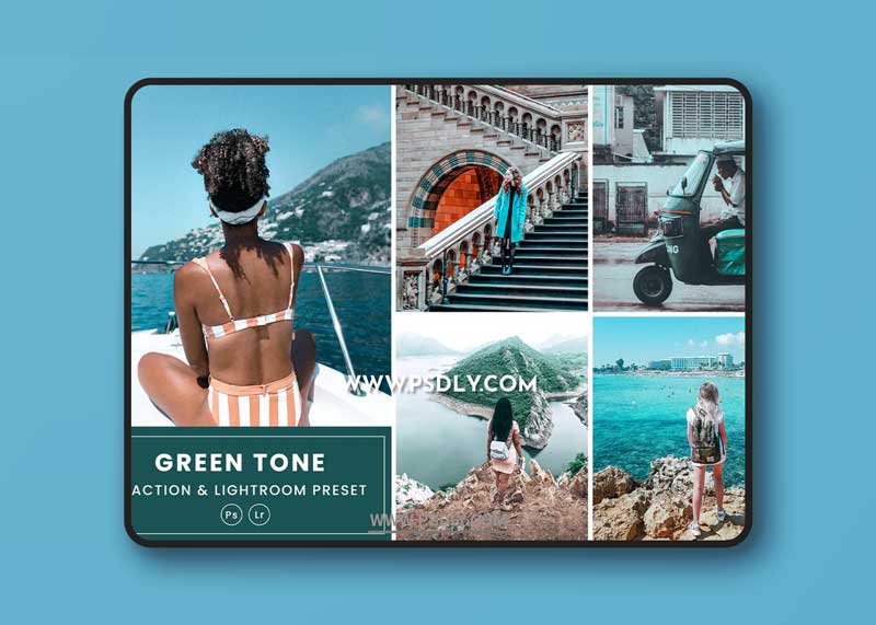 Green Tone Action & Lightrom Presets 1 Green Tone Action & Lightrom Presets