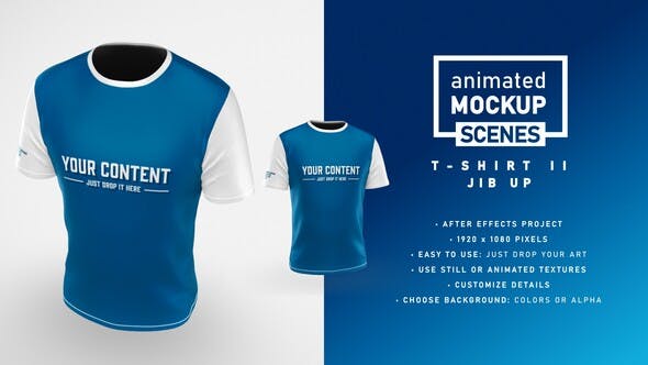 Videohive T-shirt II Jib Up Mockup Template - Animated Mockup SCENES 33226656 1 Videohive T-shirt II Jib Up Mockup Template - Animated Mockup SCENES 33226656