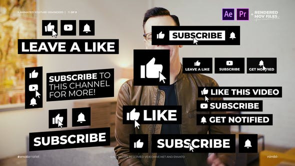 Videohive YouTube Subscribe 28874735 1 Videohive YouTube Subscribe 28874735