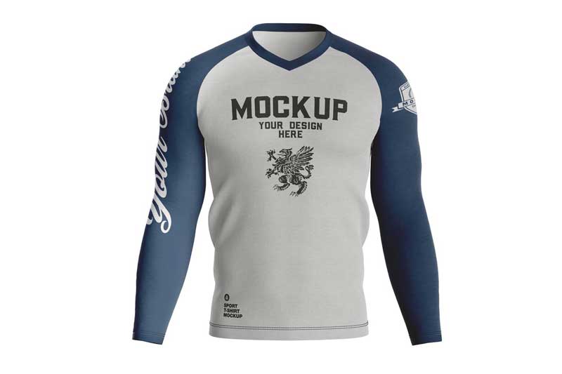 Long Sleeve T-Shirt Mockup 1 Long Sleeve T-Shirt Mockup