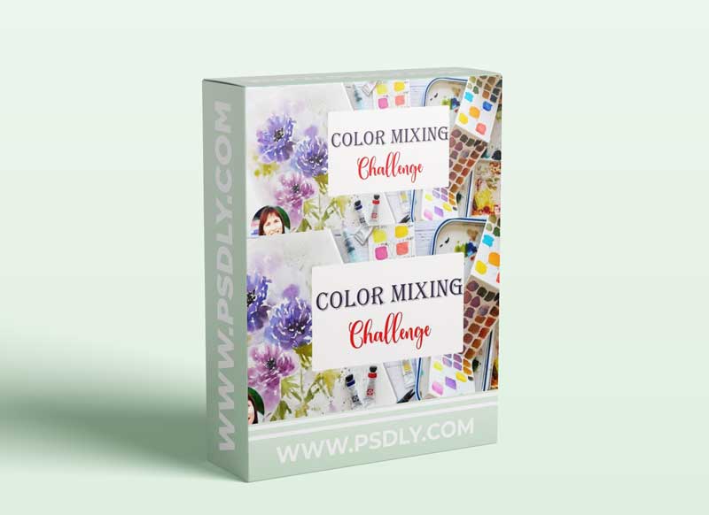 Loose Flowers in Watercolors Challenge: master your Color Mixing skills 1 Loose Flowers in Watercolors Challenge: master your Color Mixing skills