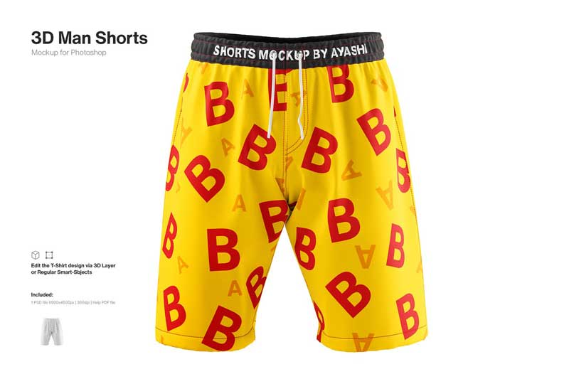 Man Shorts Mockup 1 Man Shorts Mockup