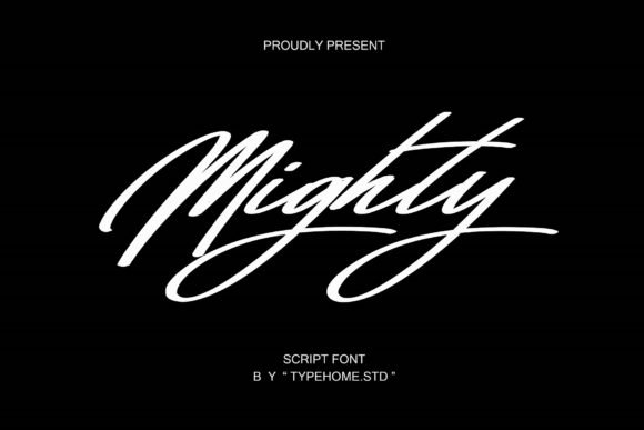 Mighty Script Font 1 Mighty Script Font