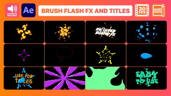 Videohive Brush Flash FX Pack And Titles After Effects 32899607 1 Videohive Brush Flash FX Pack And Titles After Effects 32899607