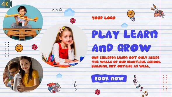 Videohive Kids Promo Kindergarten Slideshow 32985441 1 Videohive Kids Promo Kindergarten Slideshow 32985441