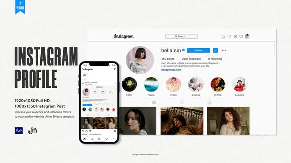 Videohive Instagram Profile 32471018 1 Videohive Instagram Profile 32471018